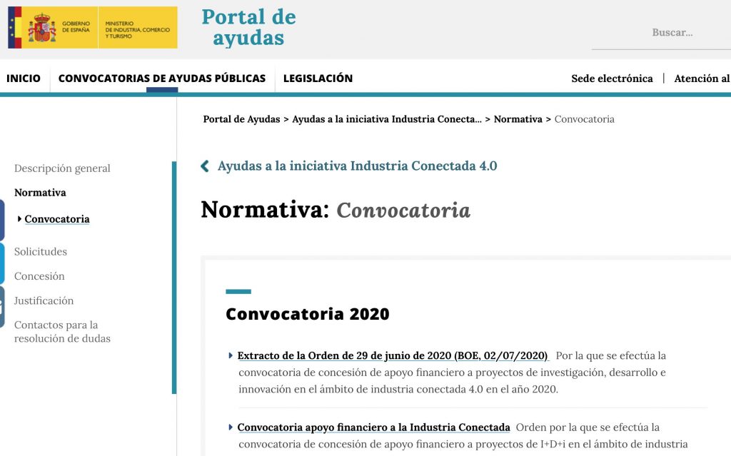 Ayudas para la realización de proyectos de I+D en industria conectada 4 ...