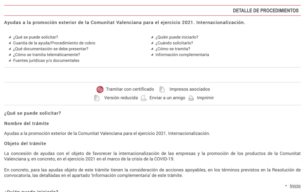 Ayudas para el apoyo a la promoción exterior en pymes de la Comunitat ...