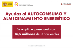 Ampliación presupuesto ayudas autoconsumo