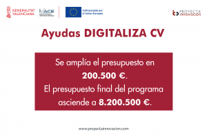 ampliación presupuesto digitaliza cv