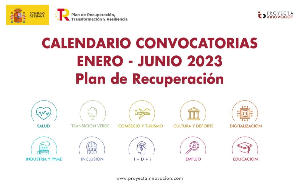 Calendario convocatorias 2023