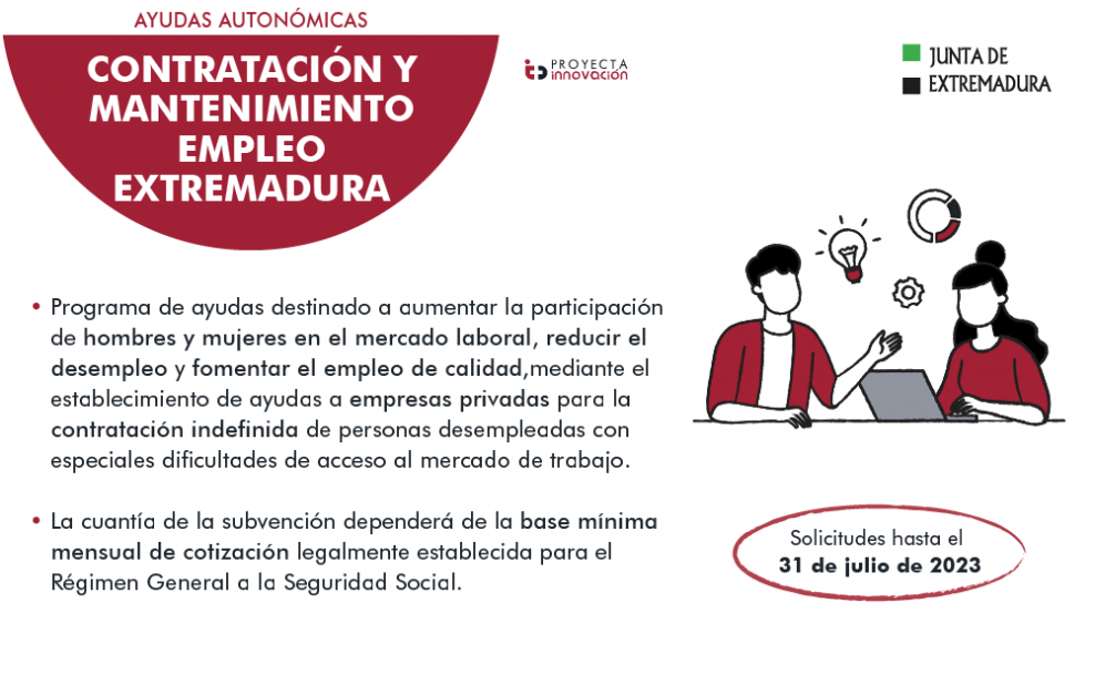 Fomento contratación Extremadura